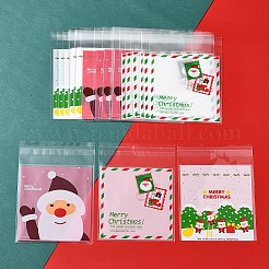 3 sac 3 styles sacs rectangulaires en cellophane opp pour Noël&nbsp;OPC-FS0001-01A