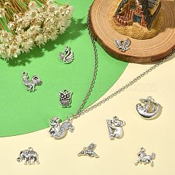 100 pcs 10 pendentifs en alliage de style tibétain&nbsp;TIBEP-CJ0001-34