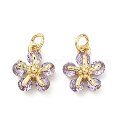 Pendentifs en laiton zircon cubique pavé&nbsp;KK-A291-07G