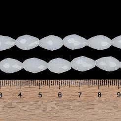 Chapelets de perles en verre d'imitation jade électrolytique&nbsp;LS-EGLA-N013-J8mm-D03