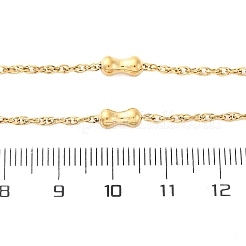 Halsketten aus Knochenseilkette aus 304 Edelstahl&nbsp;NJEW-C073-09G