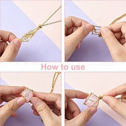 4 Stück 4 Stile 201 mit 304 Edelstahl Makramee Beutel geflochtener Edelsteinhalter&nbsp;NJEW-YW0001-22