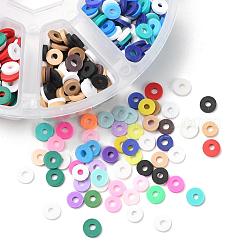 1200 Stück 8 Farben handgefertigte Polymer Clay Perlen&nbsp;CLAY-YW0001-15B