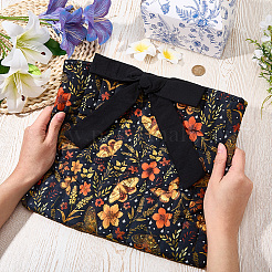 Packbeutel aus Stoff mit Blumenmuster und Tragegurten&nbsp;ABAG-WH20010-40C