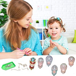 Kits de llavero con pintura de diamante para muñeca matrioska 5d diy&nbsp;DIY-WH0167-08A