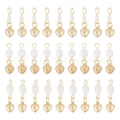 30 pendentif cœur en perle de culture d'eau douce naturelle et acier inoxydable 304 (3 styles disponibles)&nbsp;PALLOY-TAC0318