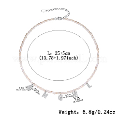 Collana con ciondolo in argento s925 con zirconi e perle d'acqua dolce&nbsp;UA8074
