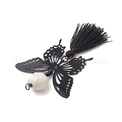 5 ciondolo a forma di farfalla in acciaio inossidabile 304 con teschio&nbsp;PALLOY-JF04160