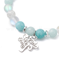 Bracelets à breloques en acier inoxydable 304&nbsp;BJEW-JB12878