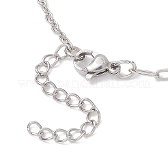 304 Edelstahl Kabelkette Büroklammer Kette Armbandherstellung&nbsp;AJEW-JB01430