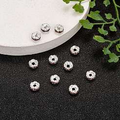Messing Strass Zwischen perlen&nbsp;RSB028NF-16
