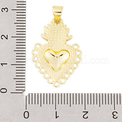 Pendentifs en laiton émaillé de placage de crémaillère&nbsp;KK-P269-08G-03