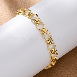 Messingring-Gliederkettenarmbänder für Frauen und Männer&nbsp;BJEW-K273-05G