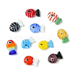10pcs 10 Arten handgemachte Bunte Malerei-Perlen&nbsp;LAMP-CJ0002-57