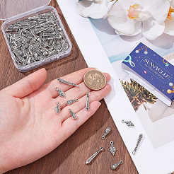 120 pièces 3 styles pendentifs en alliage de style tibétain&nbsp;FIND-SC0025-52