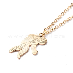 Colliers pendentif astronaute en alliage émaillé&nbsp;NJEW-JN03622-02