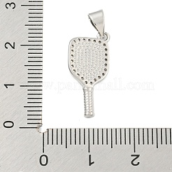 Anhänger aus Messing mit Gestellbeschichtung aus klarem Kubisch Zirkonia&nbsp;KK-U021-08P