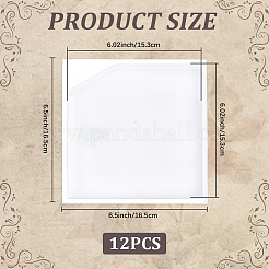 Pochettes carrées en PVC autocollantes pour agenda&nbsp;AJEW-CP0011-59B