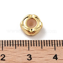 Perle di zirconi cubici trasparenti in micro pavè di ottone&nbsp;KK-K361-04G