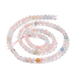 Chapelets de perles en morganite naturelle&nbsp;G-P213-18-4mm