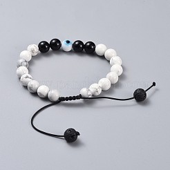 Ensembles réglables de bracelets de perles tressés de fil de nylon&nbsp;BJEW-JB04465