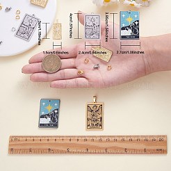 Bijoux à bricoler soi-même tarot pendentif collier faisant des kits&nbsp;DIY-SZ0009-78
