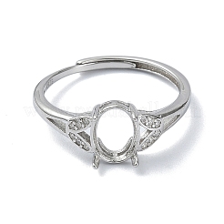 Verstellbare 925 Sterling Silber Ring Komponenten&nbsp;STER-K179-36P