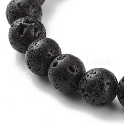 Bracelet extensible de perles de pierres précieuses mélangées rondes naturelles&nbsp;BJEW-JB06966