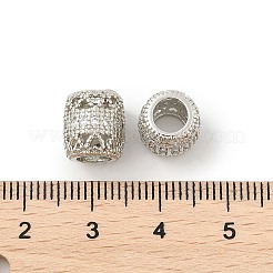 Messing Mikro ebnen Zirkonia European Beads&nbsp;LS-KK-P297-05P-01