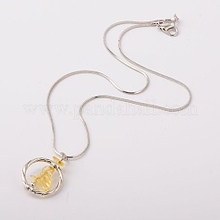Alliage de pierre naturelle pendentifs&nbsp;NJEW-JN00907