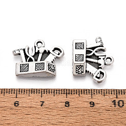 Tibetischer stil Aluminium Anhänger & Charms&nbsp;TIBE-N014-27AS