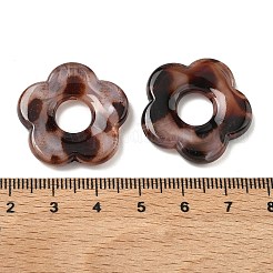 Undurchsichtige Acrylperlen mit Leopardenmuster-Imitation&nbsp;OACR-B052-02