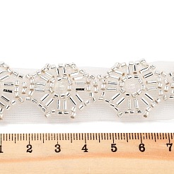 Garnitures de dentelle de fleur de polyester&nbsp;OCOR-A007-07