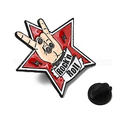 Spille smaltate a tema rock 'n' roll con diavolo e stella.&nbsp;JEWB-D310-04EB-02