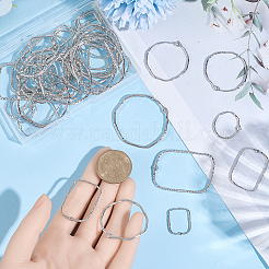 48 pièces 6 styles pendentifs en alliage de zinc de style tibétain&nbsp;FIND-SP0005-02P