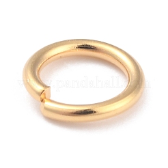 Anillos de salto abiertos de latón chapado en rack&nbsp;KK-O139-18P-G