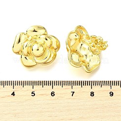 Orecchini a bottone in ottone da donna&nbsp;EJEW-F365-03LG