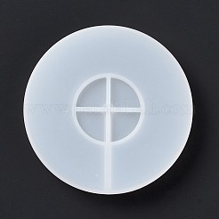 Flache runde LED-Kunstlicht-Display-Basis DIY-Silikonformen&nbsp;DIY-C054-04