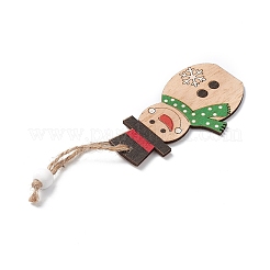 Weihnachtsanhänger aus Holz&nbsp;HJEW-K038-01A
