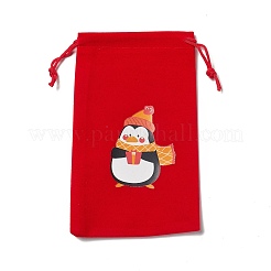 Rechteckige Samtbeutel mit Weihnachtsmotiv&nbsp;TP-E005-01B