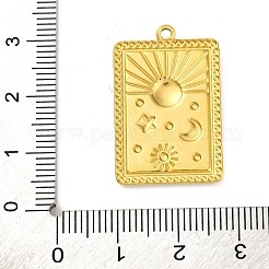 Pendentifs en acier inoxydable 304 avec placage ionique (IP)&nbsp;STAS-K293-03G