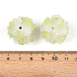 Strassperlen aus Polymerton mit geprägten Harzrosen&nbsp;RESI-T059-04E