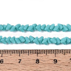 Hebras de cuentas de vidrio opaco esmerilado&nbsp;GLAA-N017-4mm-19