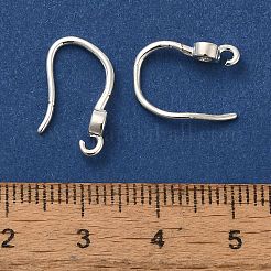 Ganci per orecchini in ottone placcato con micro pavé di zirconi cubici trasparenti&nbsp;KK-A231-09S