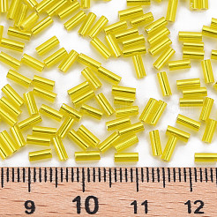 Vergoldet Glas Stiftperlen&nbsp;SEED-S046-01A-30