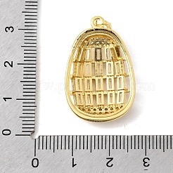 Messing micro pave klare zirkonia anhänger&nbsp;KK-A296-09C-G