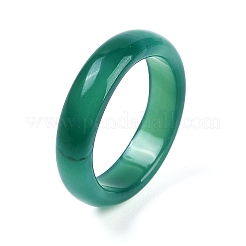 Bagues en agate rayée/agate cerclée naturelles teintes et chauffées pour femmes&nbsp;RJEW-Z075-02W