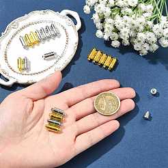 10 Beutel Messing-Magnetverschlüsse mit Ösen&nbsp;KK-FS0002-02P