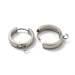 Orecchini a cerchio huggie in acciaio inossidabile 201 resistenti all'ossidazione&nbsp;STAS-A167-01U-P