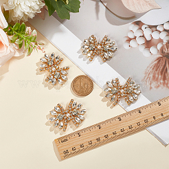 4 Stück Legierungs-Strass-Schuhdekorationen&nbsp;DIY-MA0006-63LG